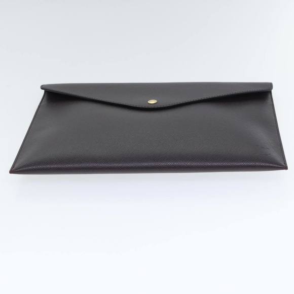 LOUIS VUITTON Taiga Document Case Clutch Bag Acajou M99087 LV Auth 92061 - Picture 6 of 16